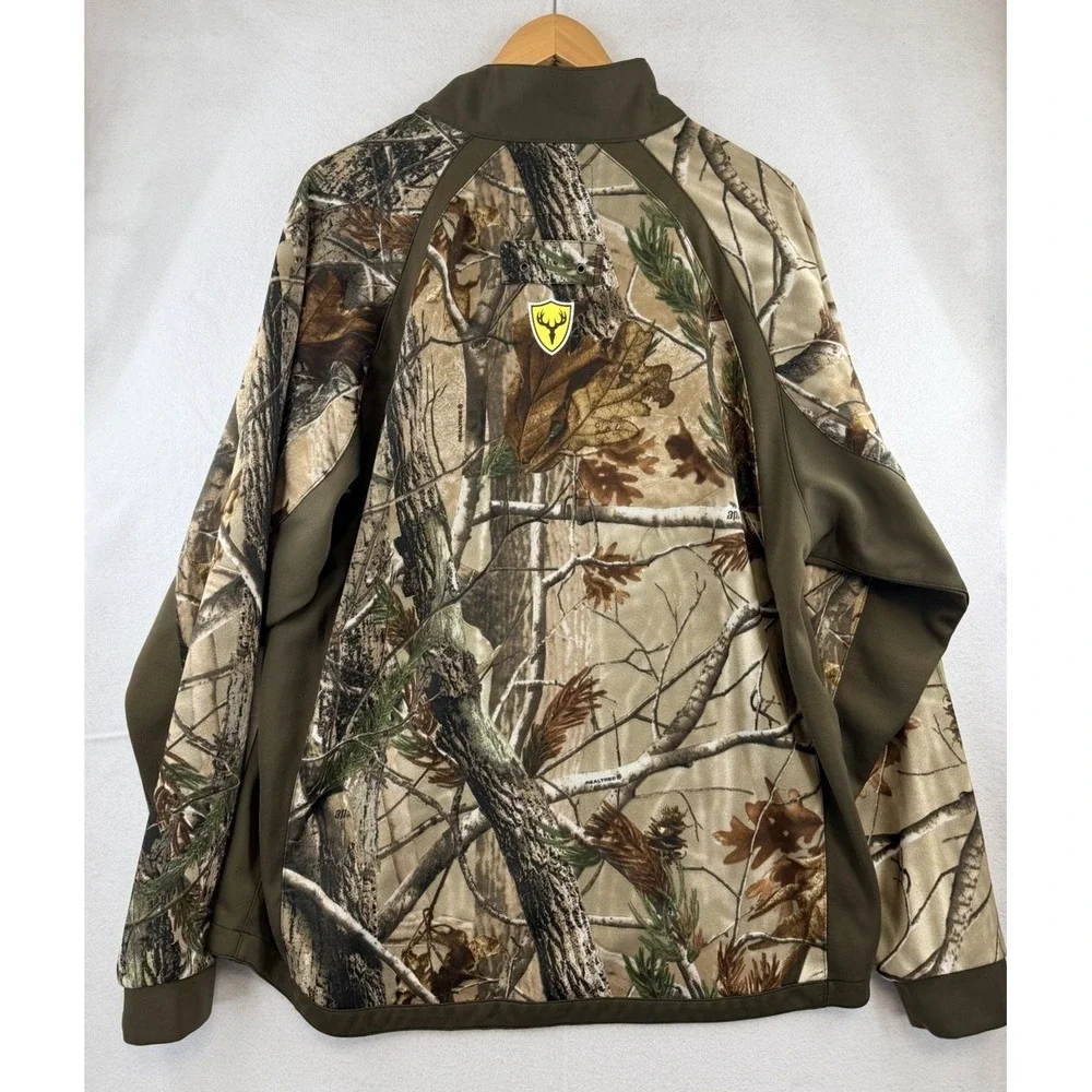 Scent Blocker 1/4‎ Zip Mens Camo Pullover Jacket Size Large